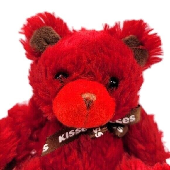 2/$15 Hersheys Kisses Red Plush Teddy Bear 7" Cuddly Stuffed Toy Collectible - Picture 2 of 10